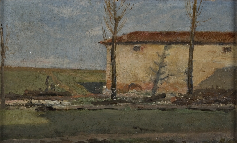 Il fabbricato delle zitelle e il terrapieno delle mura