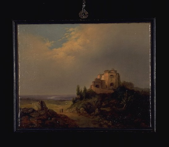 Paesaggio con architetture