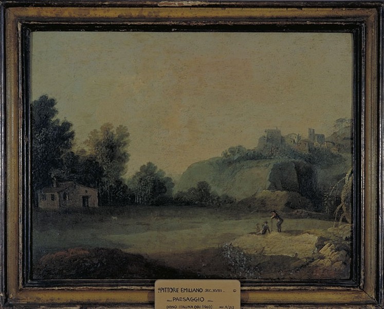 Paesaggio con viandanti