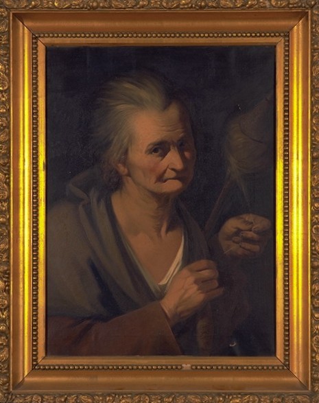 Ritratto di vecchia filatrice