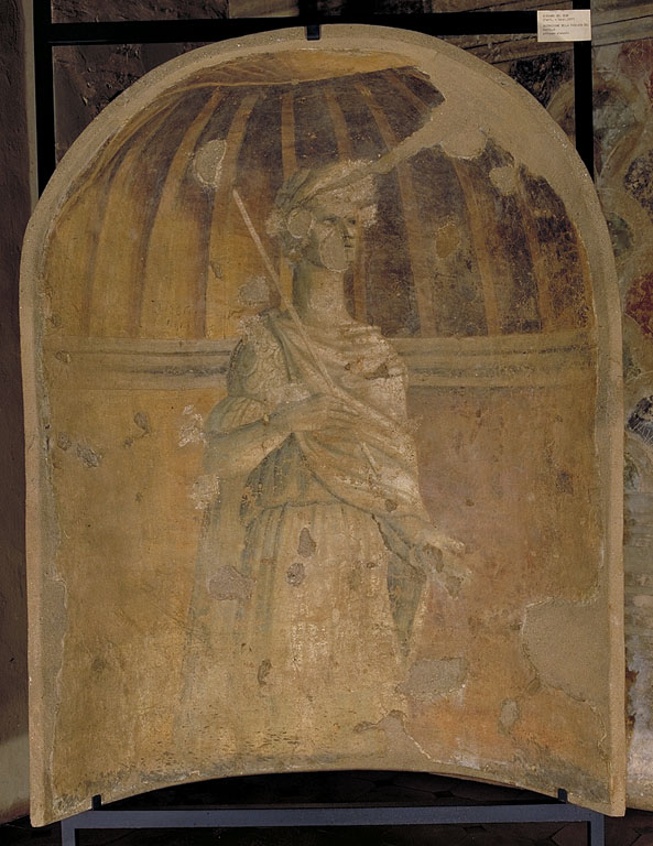 Nicchia con figura maschile togata