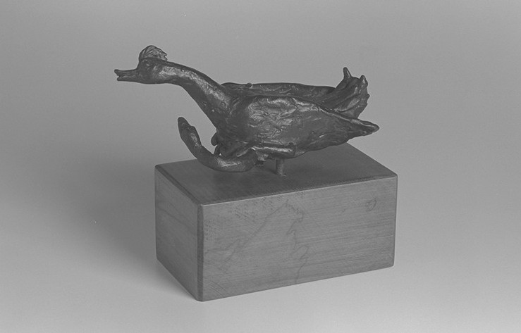 Anatroccolo e serpe in bronzo