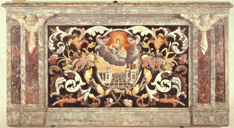 Paliotto con Madonna del Carmine