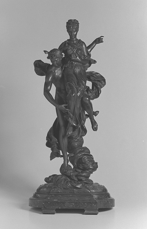 Scultura in bronzo Io e Mercurio