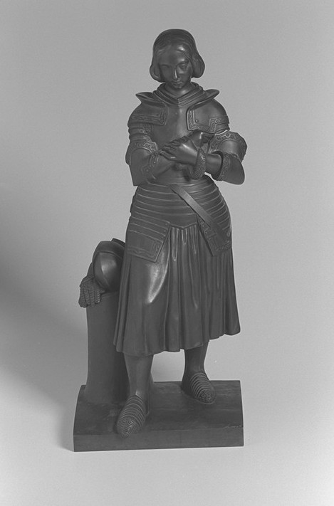 Statua in bronzo Jeanne d’Arc debout en prière