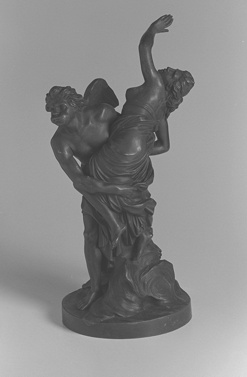 Statua in bronzo con Boreo rapisce Orizia