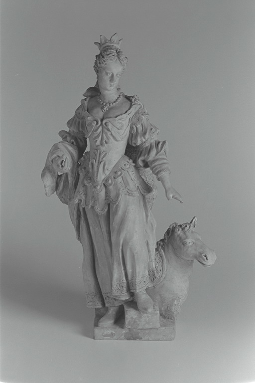 Statuetta con figura feminile allegorica