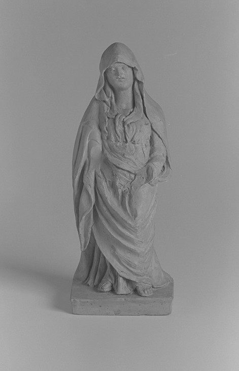 Statuetta devozionale con figura femminile