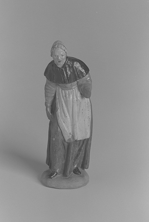 Statuetta di presepe con figura femminile