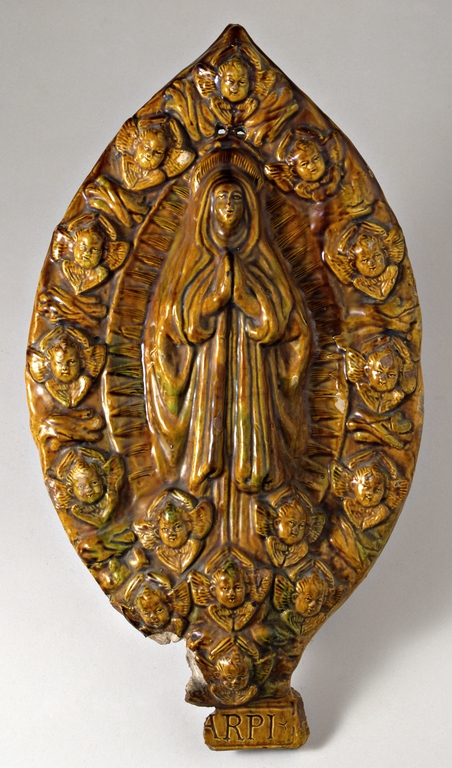 Targa con Madonna Assunta