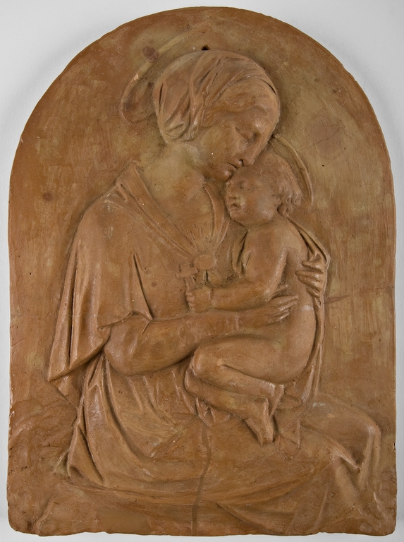 Targa con Madonna col Bambino