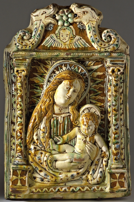 Targa con Madonna con Bambino