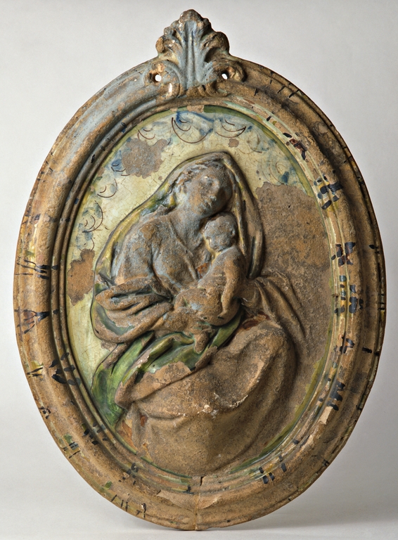 Targa con Madonna con Bambino