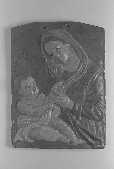 Targa con Madonna e Gesù Bambino