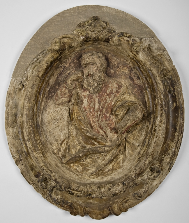 Targa con San Matteo Evangelista